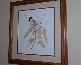 CHICKADEE WALL ART