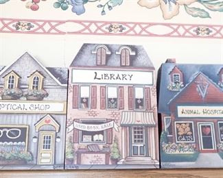WOOD PAINTED BUILDINGS
