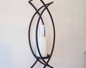 WALL SCONCE & CANDLE