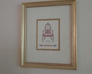 FRAMED CHAIR ART