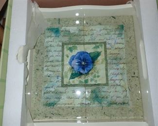 SERVING TRAY GLASS