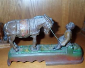 CAST IRON DONKEY BANK