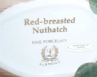 LENOX RED BREASTED NUTHATCH