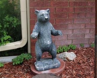 Concrete bear statue... grrr