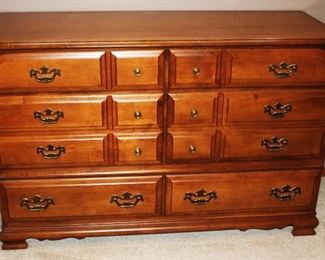 Maple Dresser has lots of storage.