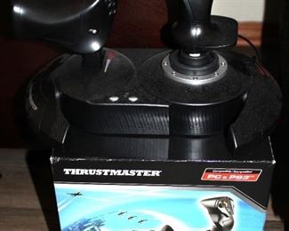 Thrustmaster pilot controls.  T-Flight Hotas X