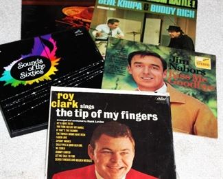 Vintage vinyl albums.