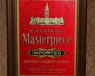 Canadian Whisky bar sign.