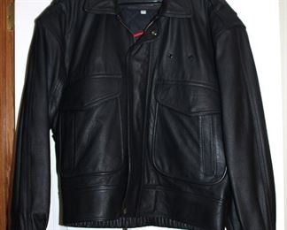 Perrone leather bomber jacket Size Large.  Nice!!