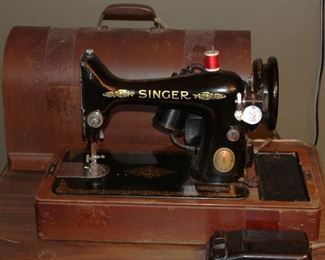 1951 antique Singer electric sewing machine.