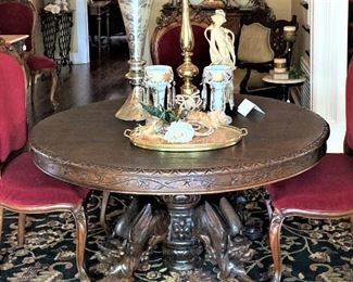 Oval antique table from Germany 