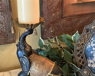 Elephant candle holder