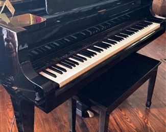 Piano and bench