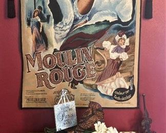 Moulin Rouge art  (The World's most famous cabaret – Le Moulin Rouge – was founded in Paris in 1889.)
