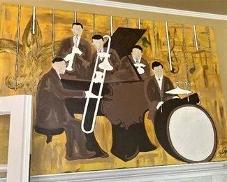 Extra large jazz scene art
