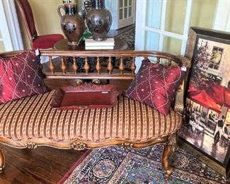 Lovely curved back settee