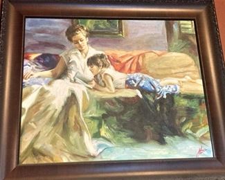 Mother and daughter art