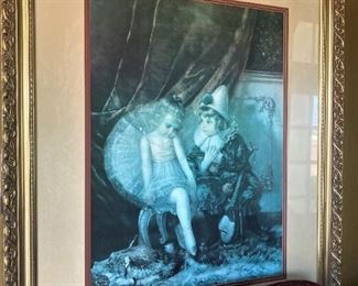 Art of small girl and boy