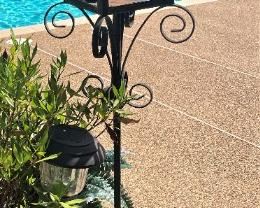 One of two candle lanterns