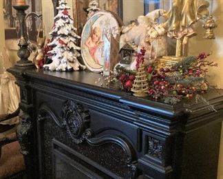 Some of the many Christmas decorations 