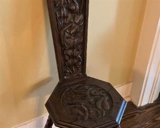 Small carved chair