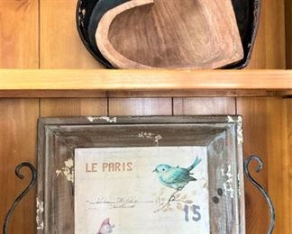 Storage shelves within