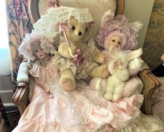 More dolls; Provincial chair