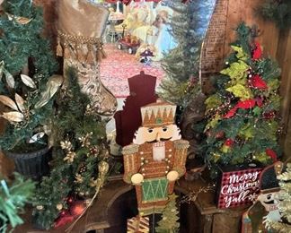 What do you see under these decorations?