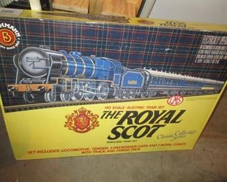 Lots of boxes sets of Bachman trains - electric - HO, lots of cars.  