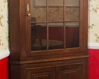 4______$375
Corner cabinet mahogany 77x38x17D