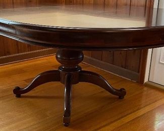 7______$295 
Round table 52D + 2 foot leave - mahogany finish 
