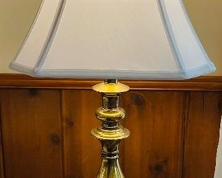 12______$75 
Pair of brass lamps 30T