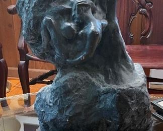 $250 - A Rodin museum repro. terracotta sculpture Love 