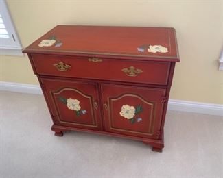  NOW $120 Red cabinet painted great for sink or Bar 32Tx36Tx18D...$240