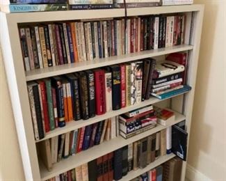 NOW $40 Bookshelf white 54T x 42W x 9D with adjustable shelves, Wooden...$80 