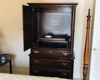 NOW $100 Mahogany Armoire/cabinet 74Hx41Wx23D...$195