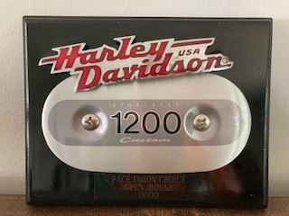 Harley Davidson Sportsters 1200 Custom Plaque, Personalized 9.25x7.25