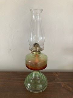 Vintage P&A Mfg Co 1873 Oil Lamp 18"