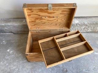 Handmade Wooden Box w/Insert (Lot B)