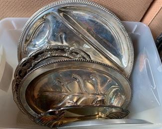 Bins of silverplate