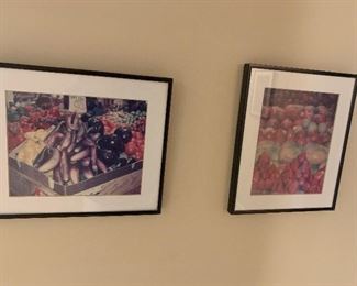Framed fruit & vegetable photography