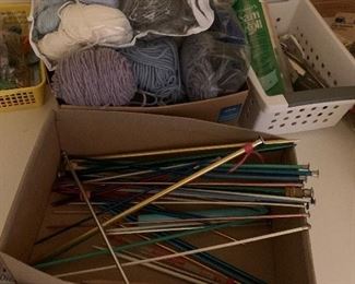 Knitting and sewing supplies