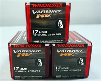 Winchester Varmint HV .17 HMR Ammo, Approx 150 Rds, Local Pickup Only
