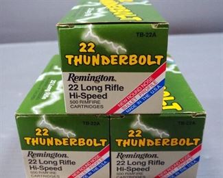 Remington 22 Thunderbolt .22 LR Ammo, Approx 1500 Rds, Local Pickup Only
