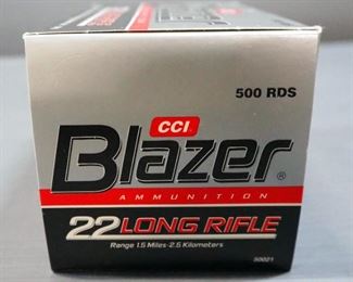 CCI Blazer .22 LR Ammo, Approx 500 Rds, Local Pickup Only
