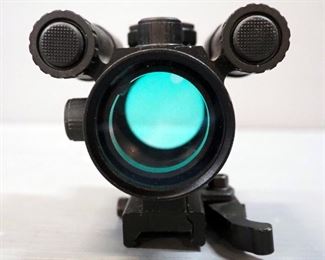 Red Dot Optic With Green Laser And Flashlight, On Quick Mount
