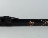 Katana Sword, 26" Blade, With Carved Scabbard, Sword Personalized Ricky/Ellen 1995
