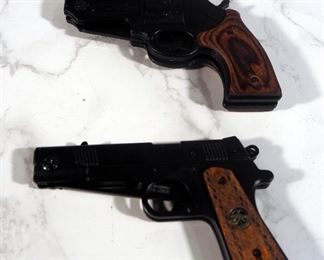 Tac-Force Speedster Model And Undead Gasher Folding Knives With Pistol And Revolver Designs, 3.25" Blades
