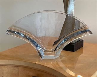 Baccarat Clear Crystal Ginko Vase XL