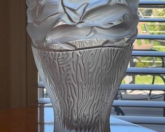 Lalique Crystal Oceania Vase